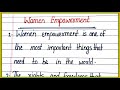 Essay on women empowerment in english10 lines on women empowerment in englishmahila sasahktikaran