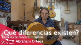 DIFERENCIAS ENTRE GUITARRAS DE CONCIERTO Y PRIMERA