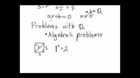 Real Analysis 1:  Problems with the Rationals