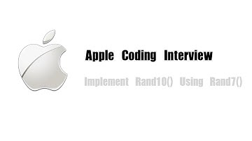 Apple Coding Interview Question | Leetcode 470 | Implement Rand10() Using Rand7()