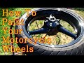 How to Paint Your Motorcycle Wheels Step By Step / ALLKANDY WET WET PLUS painted rims