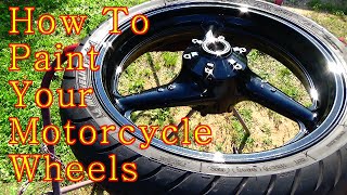 How to Paint Your Motorcycle Wheels Step By Step / ALLKANDY WET WET PLUS painted rims