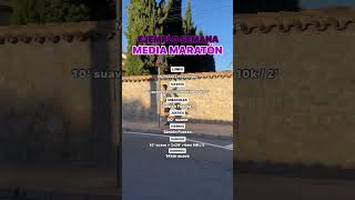 🏃‍♂️ Ejemplo de semana de entrenamiento para MEDIA MARATÓN 🏃‍♀️#correr #running #21km