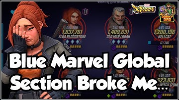 Blue Marvel Global Section Node 1 | Super Crash Outs... | Marvel Strike Force | MSF