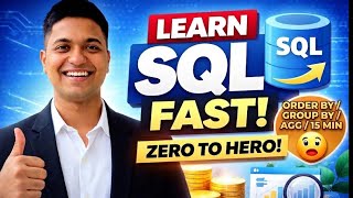 Master SQL Aggregations in 15 Min | ORDER BY + GROUP BY Crash Course |5