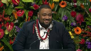 Pacific Community Leadership Award Winner David Latu's speech | SunPix Awards 2022