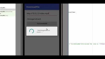Telechargement des fichiers  avec Android HttpUrlConnection