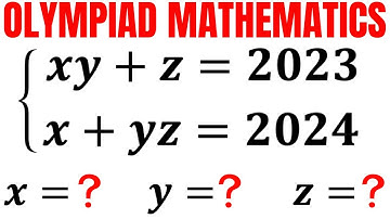 Find all solutions | Learn how to solve the system for X,  Y, and Z quickly | Math Olympiad Training