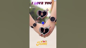 #A+J Letter Name Status 🥰||Name art Video ✍️||WhatsApp Status 📸||2025 #mr_rubal786