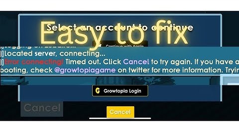 how to fix error connecting problem #growtopia