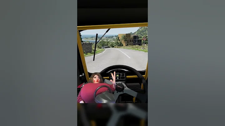 VALORIE DRIVES TINY CAR... #funny #gaming #twitch #meme #shorts  #beamngdrive #cars #racing #satire