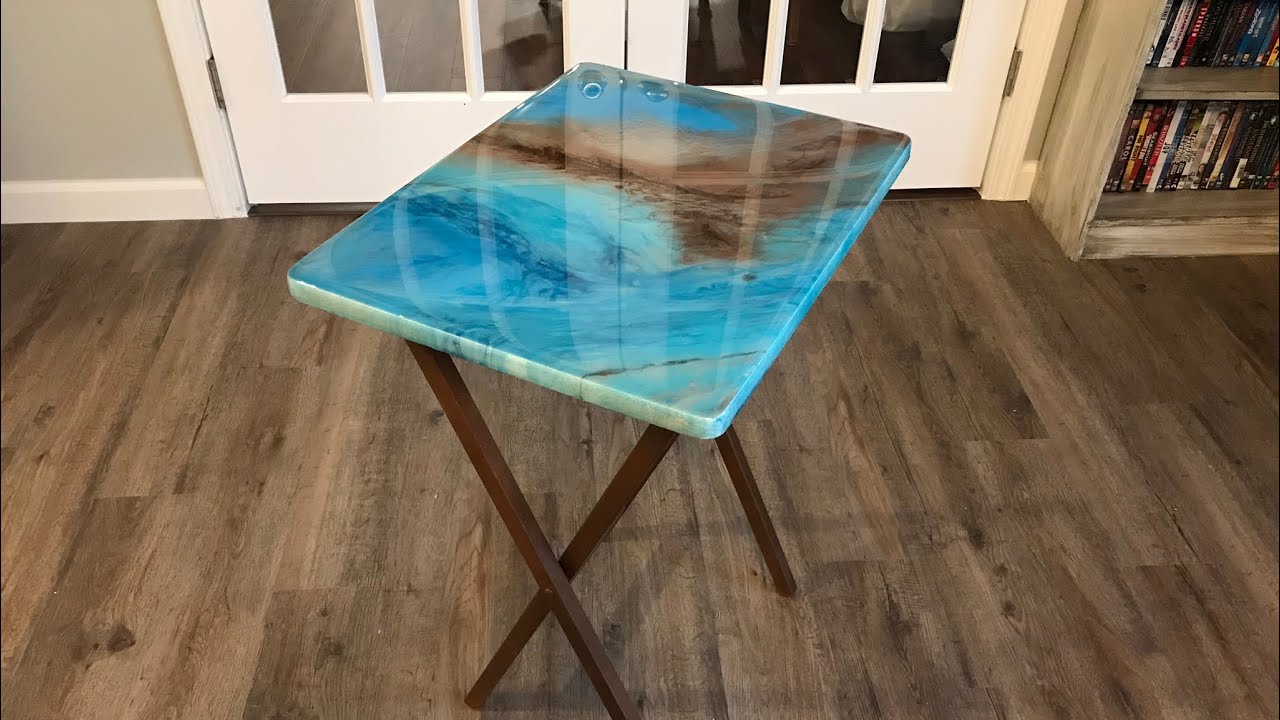 Resin Top Tray Table