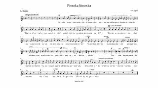 F. Chopin - Piosnka litewska op. 74 nr 16 | Akompaniament / Piano accompaniment