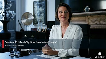 "Nationally Significant Infrastructure Projects" - Legal Definition