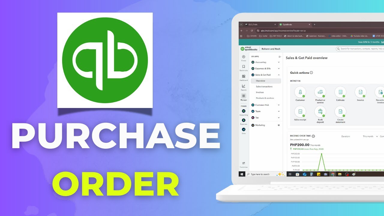 How to Create a Purchase Order in QuickBooks Online - YouTube
