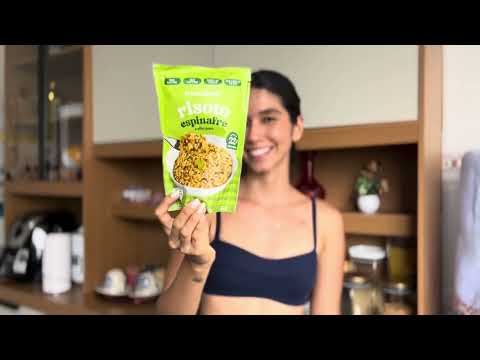 RISOTO DE ESPINAFRE com proteína