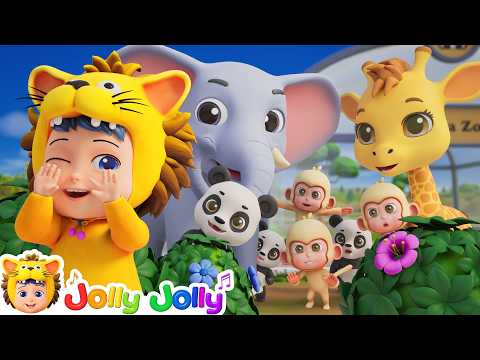Old MacDonald Had A Zoo | Explore Safari Animals + More | Jolly Jolly - Learn and Play