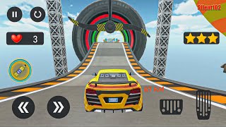 Real Yellow Sport Car Stunts 3d Games 2020 - GT Racing Impossible Tracks #3 - Android Gameplay screenshot 5