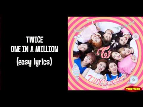 Twice One In A Million Lyrics Easy Lyrics Youtube