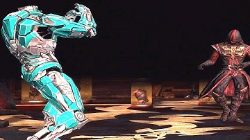 Mortal Kombat X (iOS) - Triborg Sub-Zero Gameplay + X-Ray Move