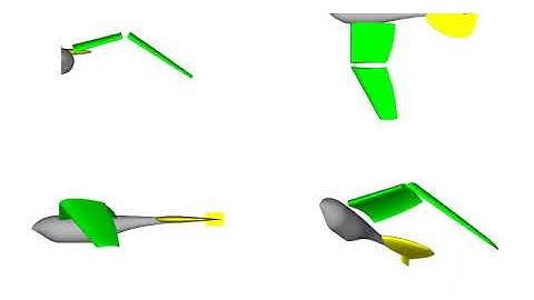 Biomimetic flapping UAV CFD simulation