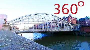 360° Hamburg Bridges - 2.486 in Hamburg more than Venice Amsterdam