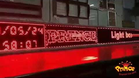 ป้ายไฟวิ่ง LED DISPLAY SMD Single Color เชื่อมต่อ Wifi ผ่านแอพมือถือ/โน๊ตบุ๊ค สะดวกมากกก