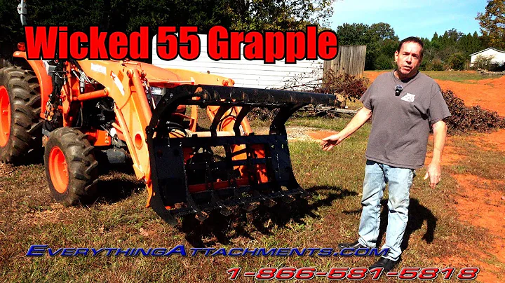 How To Use a Brush Root Rake Grapple - EA WICKED 55"