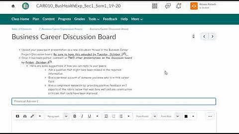 How to Upload on the Discussion Board