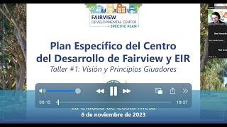 Fairview Development Center Specific Plan Workshop (en Espanol)