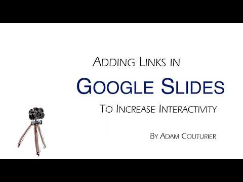 Inserting Links into Google Slides - YouTube
