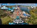 ICE BREAKER onride POV 360° ❄️ SeaWorld fast VR Epic Roller Coaster Premier Rides