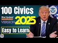 2025 US Citizenship Test: Pass the Civics Test with 100 Civics Questions and Answers, Ciudadania