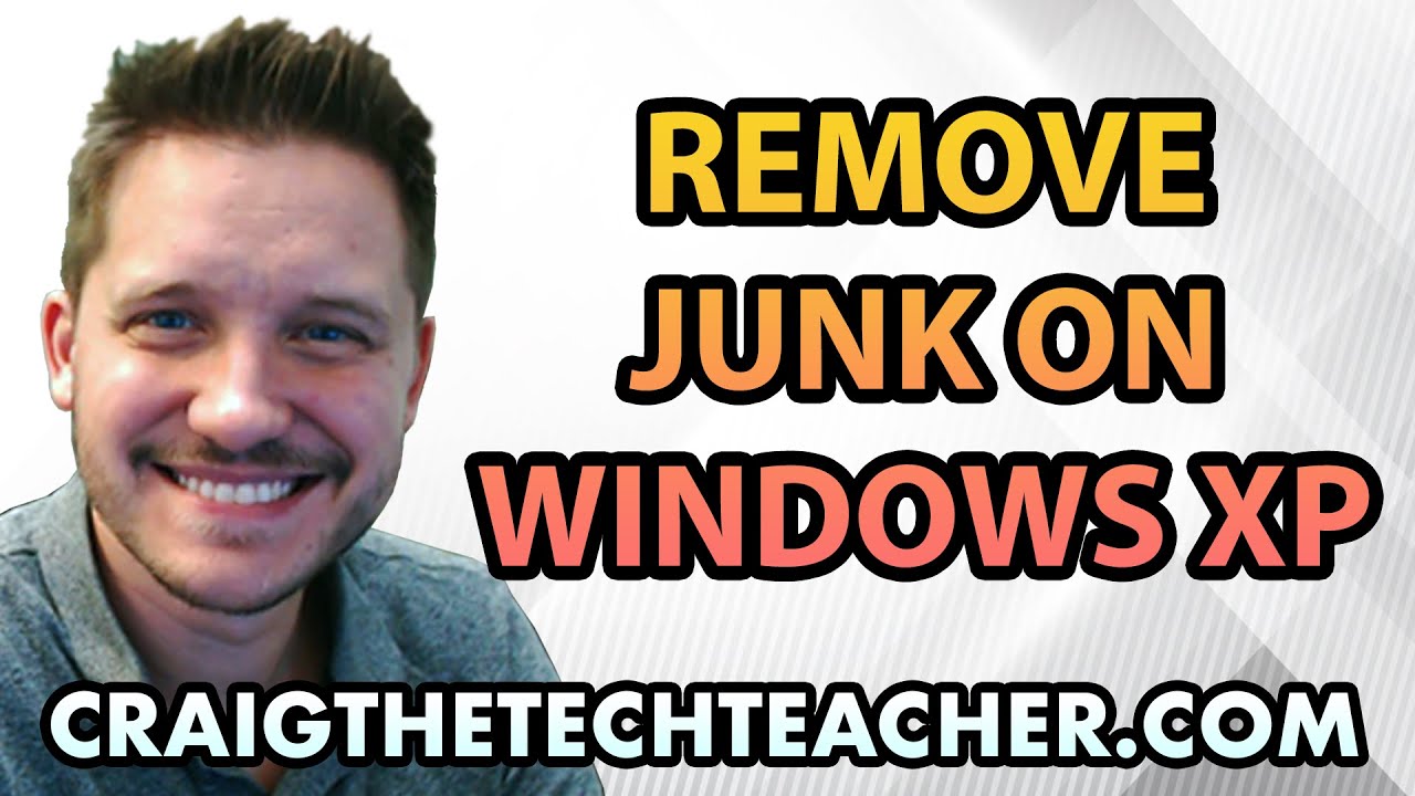 how to delete junk files on windows xp