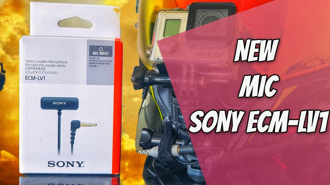 New SONY ECM-LV1 mic for motovlog - ENGLISH 💯✓ 