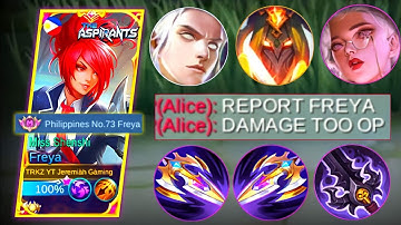 FREYA ANTI HEAL BUILD FOR EASY DESTROYING ENEMY | Must Try | FREYA BEST BUILD 2023 | MLBB