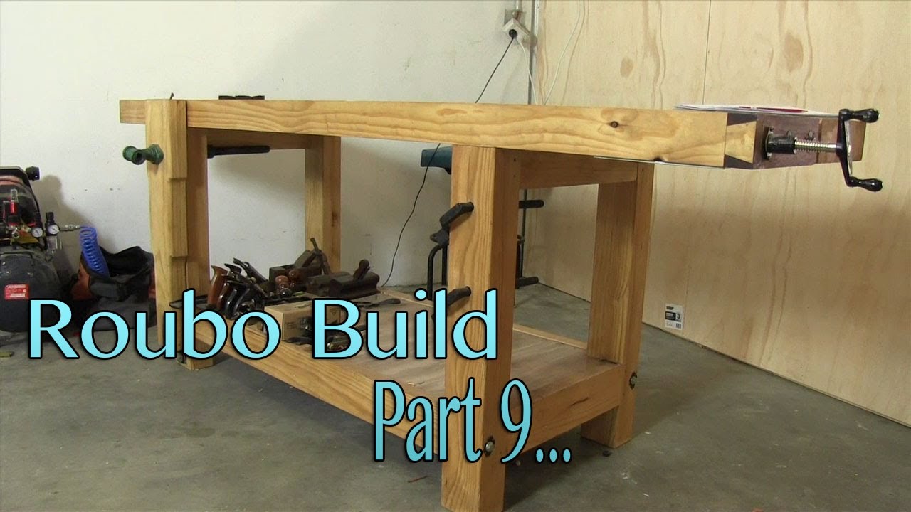 Build a solid workbench on a budget (split top roubo) Part 9 -The leg 