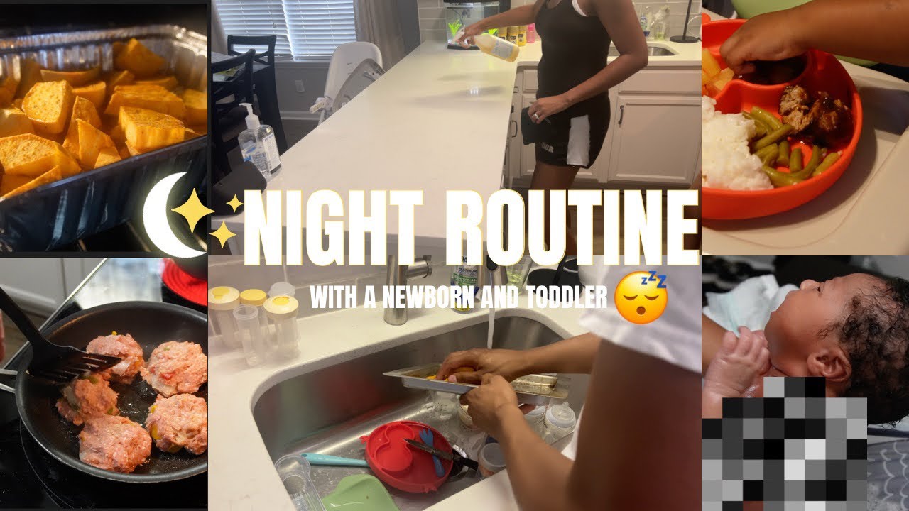 *NEW* Our Night Routine With A Newborn And A Toddler *Exhausting and