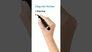 34. Công việc của Thủ kho 34. Công việc của Thủ kho