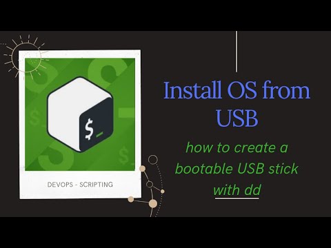 How to make a bootable USB stick in Linux | Install Ubuntu v20 (or any distro) from USB | dd command