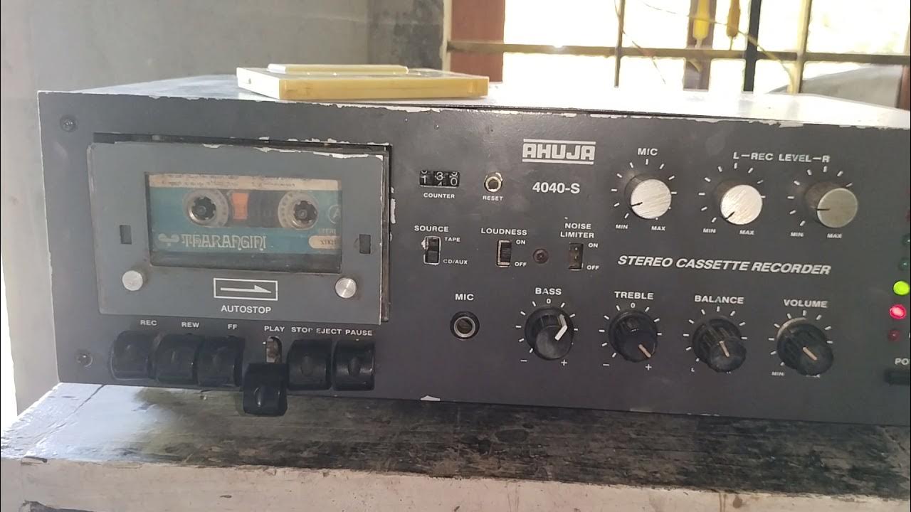 AHUJA 4040-s old cassate player - YouTube