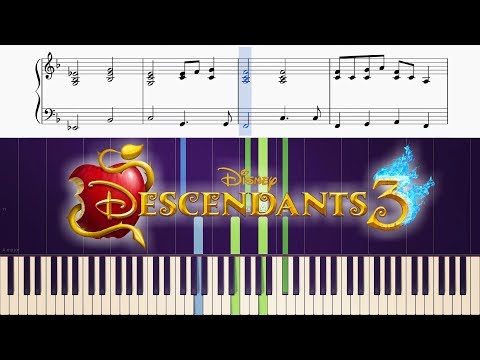 sarah-jeffery---queen-of-mean-(from-"descendants-3")---piano-tutorial-+-sheets