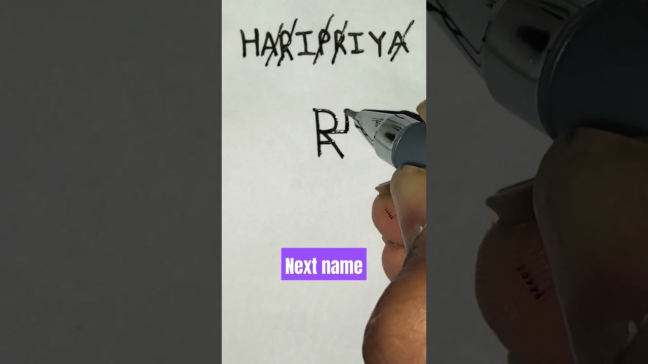 # HARIPRIYA name logo # Design # Next name 