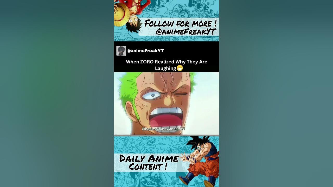 When ZORO Realized Why They Were Laughing shorts onepiece YouTube