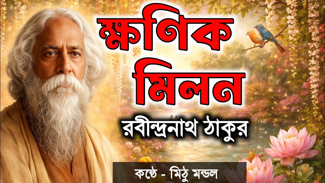 ক্ষণিক মিলন || রবীন্দ্রনাথ ঠাকুর || khonik milon || Rabindranath Tagore || Bengali poem