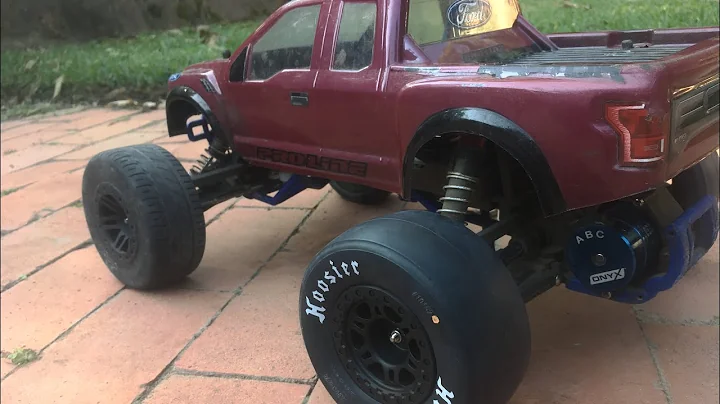 Traxxas stampede vxl on slicks and racing suspension set up