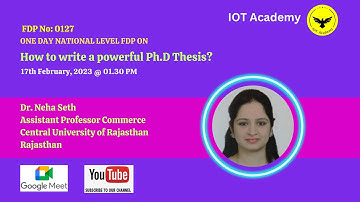 Research Methodology - How to write a powerful Ph.D Thesis