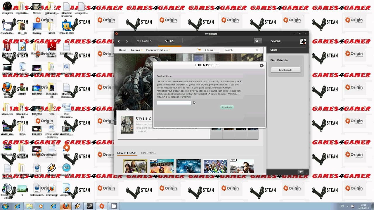 מדריך להכנס CD-KEY לאחר רכישה בתוכנה Origin - YouTube