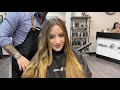 Balayage before and after with nick mirabella of brick and mirror beauty