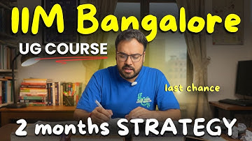 If You Want to Get Into IIM Bangalore UG 2026: Watch This Before It’s Too Late!